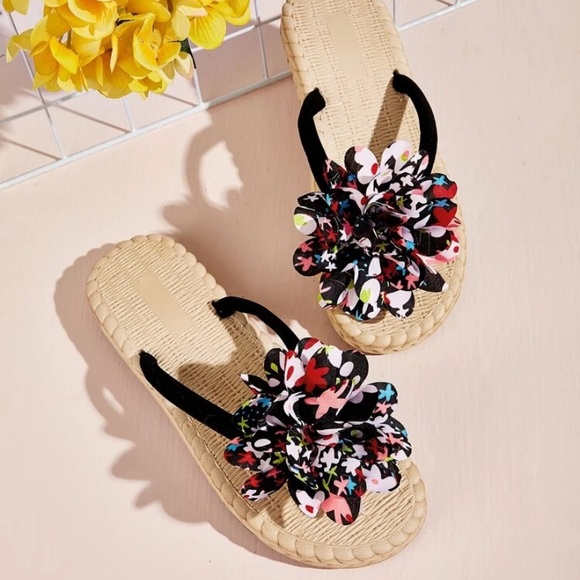 3d flower shoes